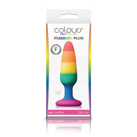 Colours Pride Edition Pleasure Plug Small Rainbow