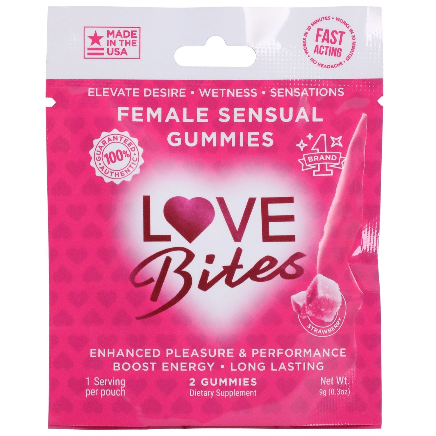 Love Bites Female Sensual Gummies 2-Pack