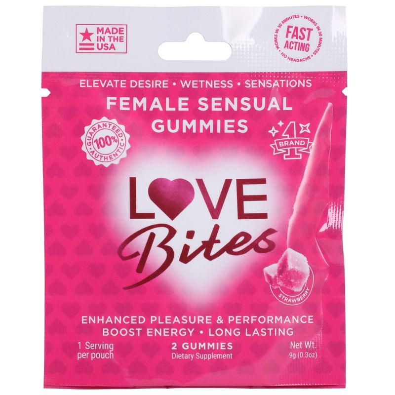 Love Bites Female Sensual Gummies 2-Pack