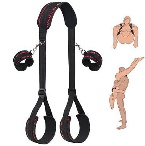 Babylon Bondage Thigh Restraint, Color: Red