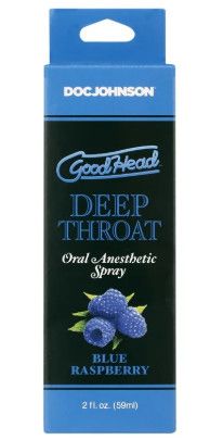 Goodhead Deep Throat Spray Blue Raspberry 2oz