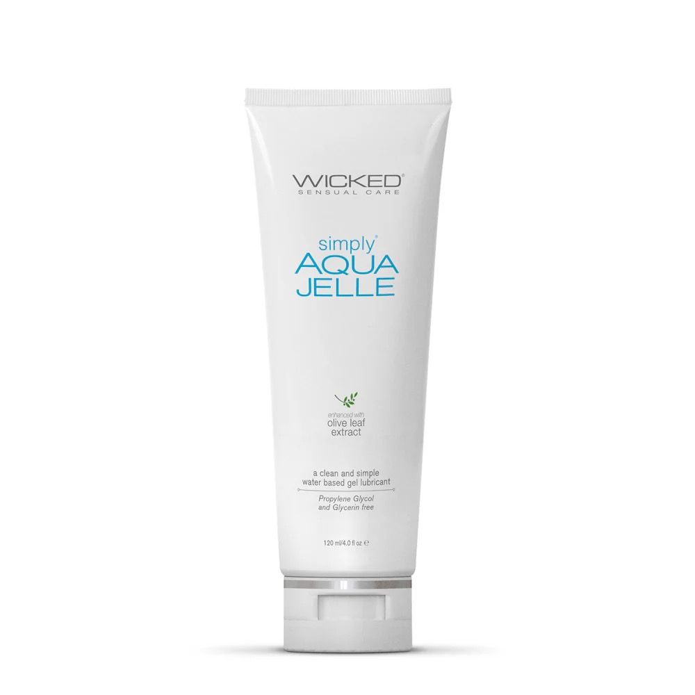 Wicked Water Based Lubricants Simply Aqua Jelle 4oz