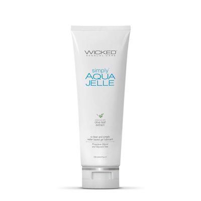 Wicked Water Based Lubricants Simply Aqua Jelle 4oz
