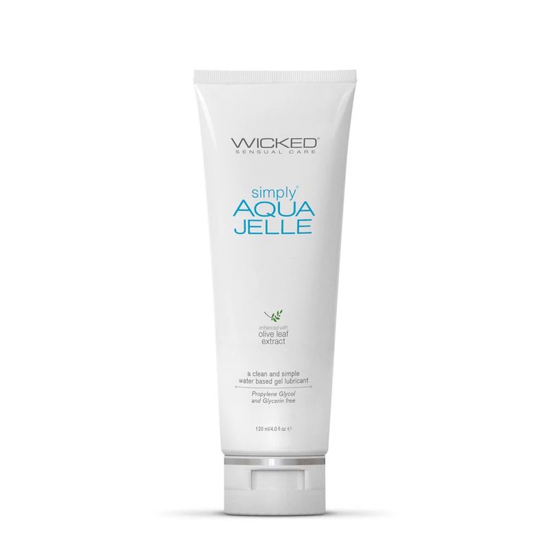 Wicked Water Based Lubricants Simply Aqua Jelle 4oz