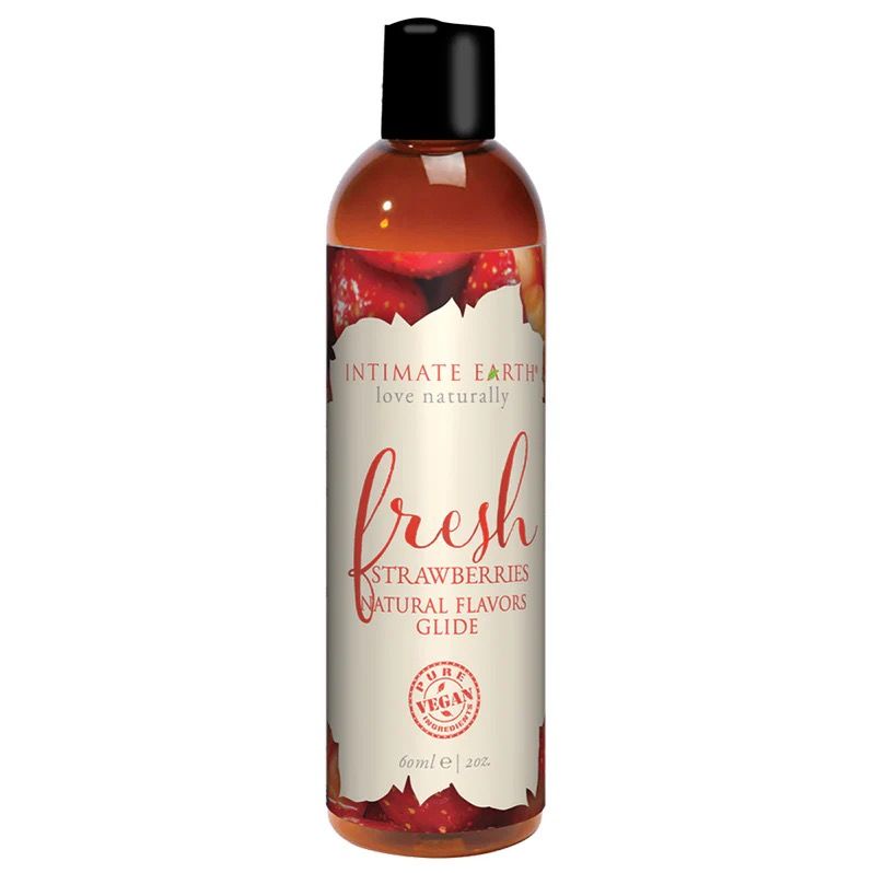 Intimate Earth Natural Flavors Glide - 60 ml Fresh Strawberries