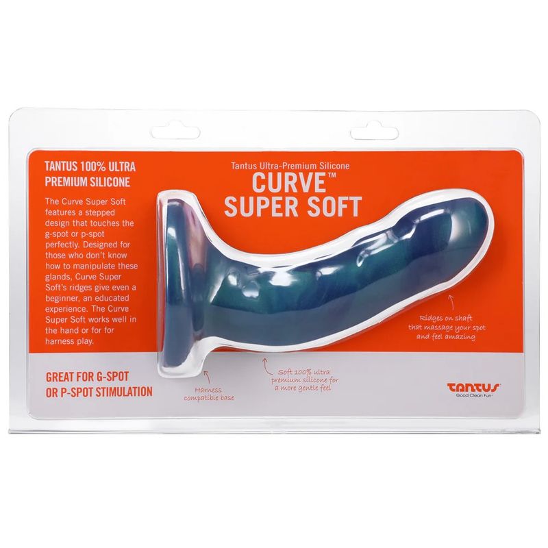 Tantus Curve 6.5 Inch Dildo Soft Malachite