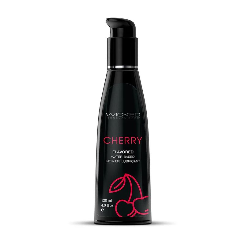 Wicked Water Based Flavored Lube Cherry 4oz