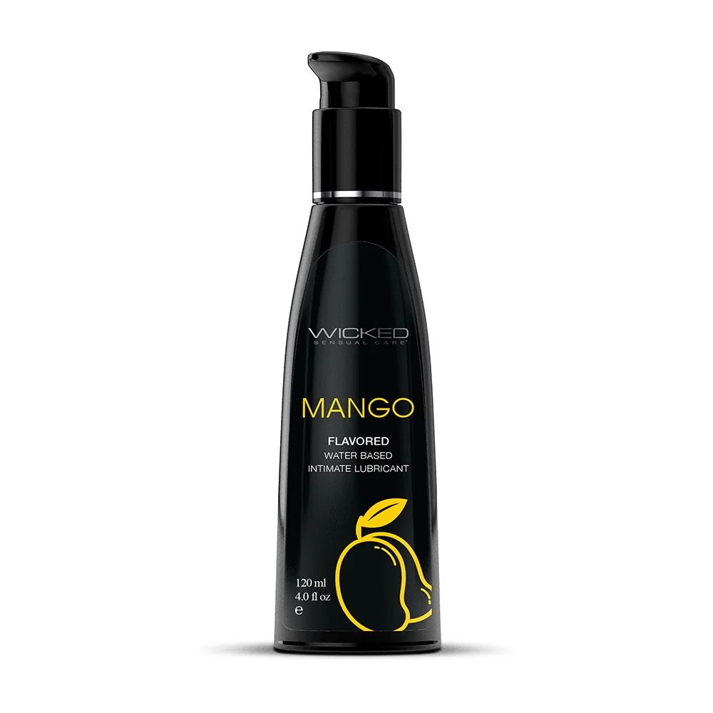 Wicked Water Based Flavored Lube Mango 4oz