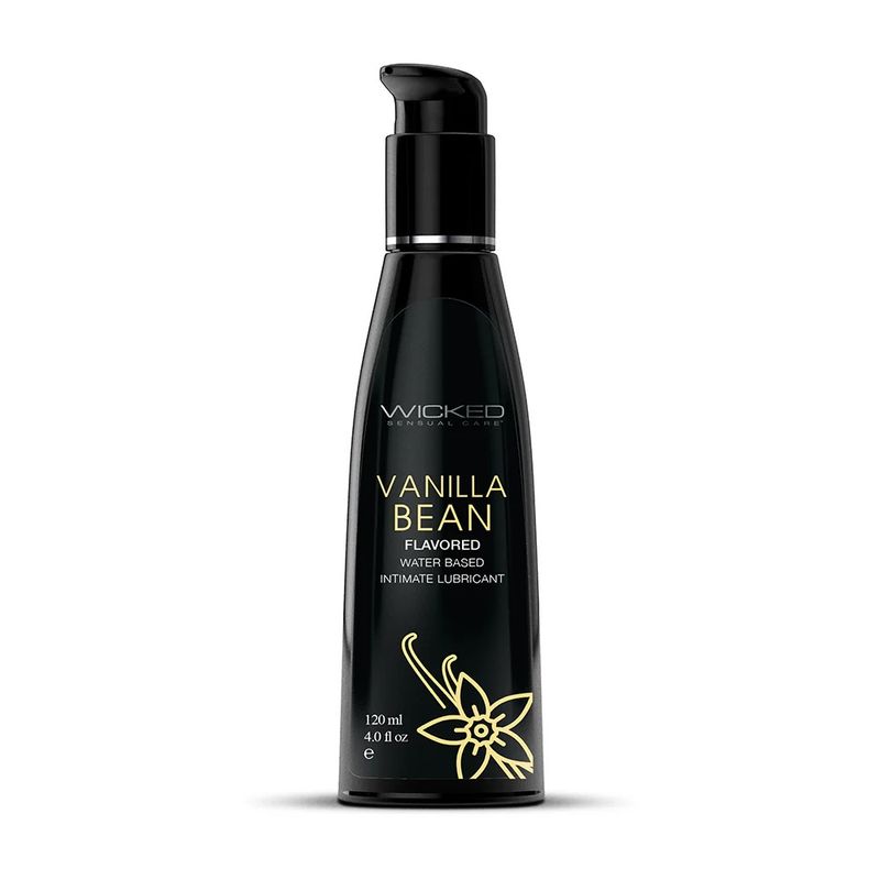Wicked Water Based Flavored Lube Vanilla Bean 4oz