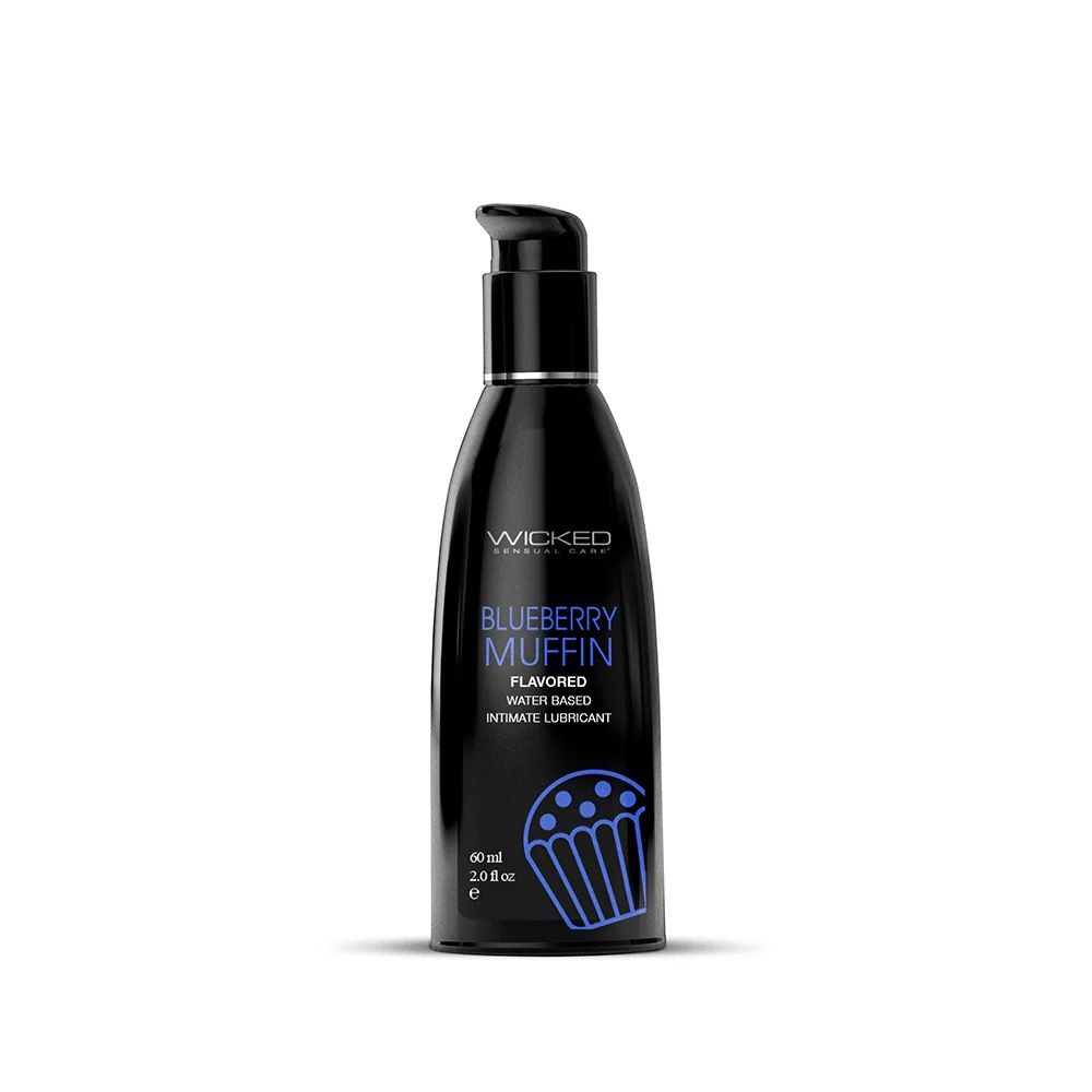 Wicked Water Based Flavored Lube Blueberry Muffin 2oz