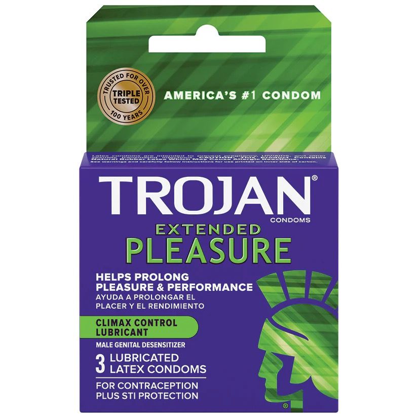 Trojan Condoms Extended Pleasure 3pk