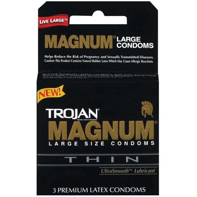 Trojan Condoms Magnum Thin 3pk