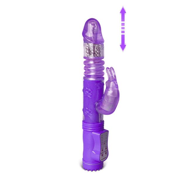 MagicBator Rabbit Thrusting Vibrator Purple