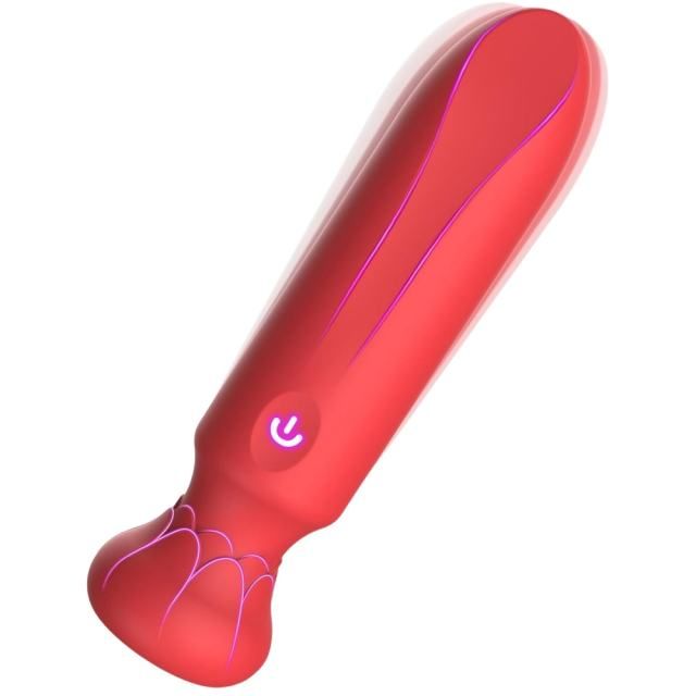 MagicBator Silicone Bullet Vibrator-Red