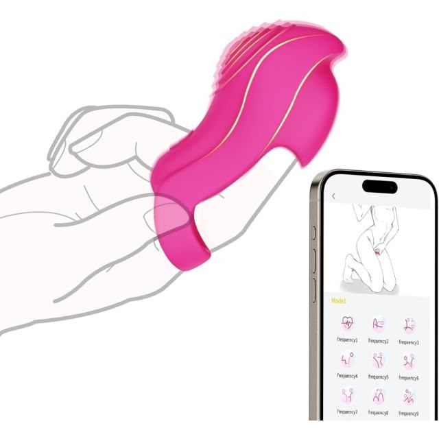 MagicBator Finger Vibrator App Controlled Magenta