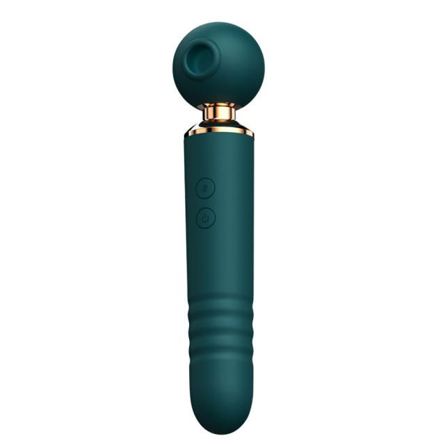 MagicBator 10 Speed, 3 in 1, Thrusting Wand Green
