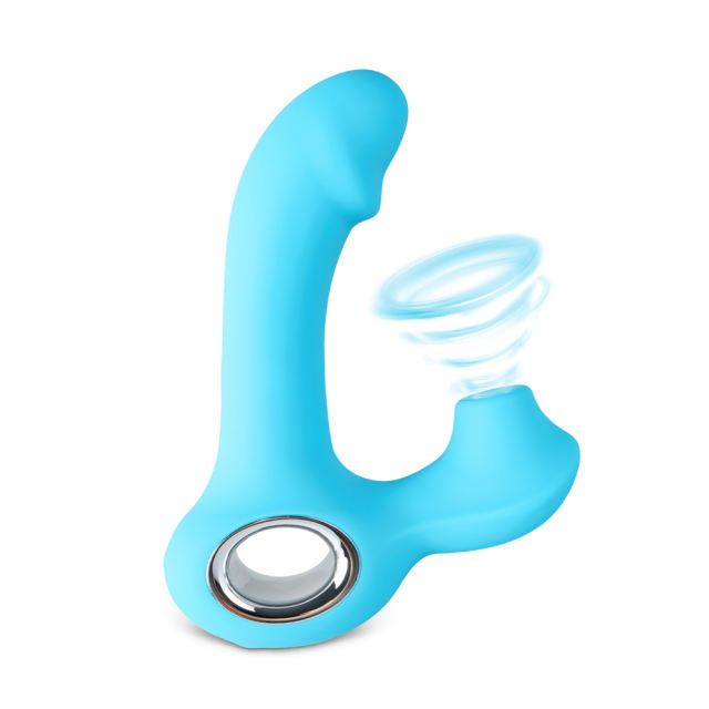 12 Funcition Suction Vibrator Cyan