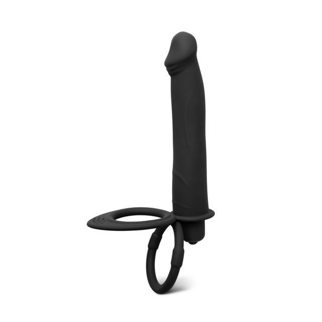 Couples Wearable Vibrating Dildo with Cock Rings