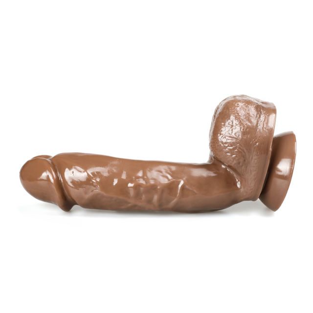 Being Fetish 8.7&quot;&#39; Realistic Dildo with Testicles &amp; Suction Brown