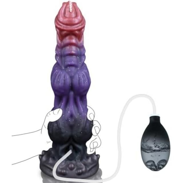 Squirting Knot Alien Dildo
