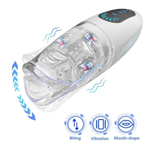 MagicBator Electric Masturbator With Vibrating and Gentle Biting