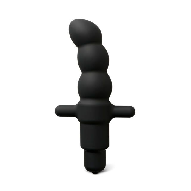 Bumpy Black Silicone Anal Vibrator