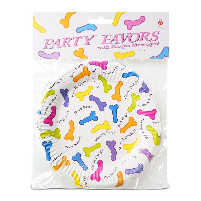 Pecker Party Paper Plates (6 PCS)