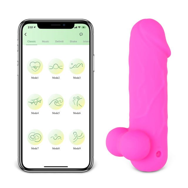 App-Controlled Magenta Mini Dildo