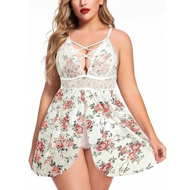 Light Floral Sheer-3XL