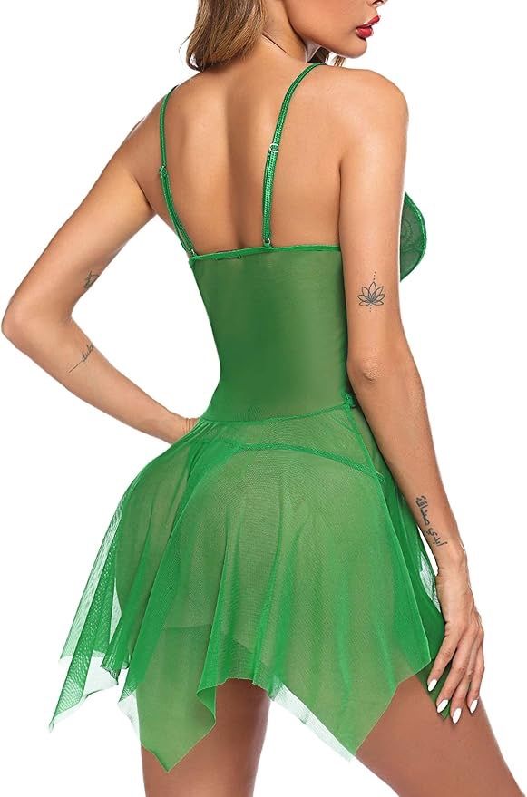 Mesh Fairy Bottom Teddy-Green-Small