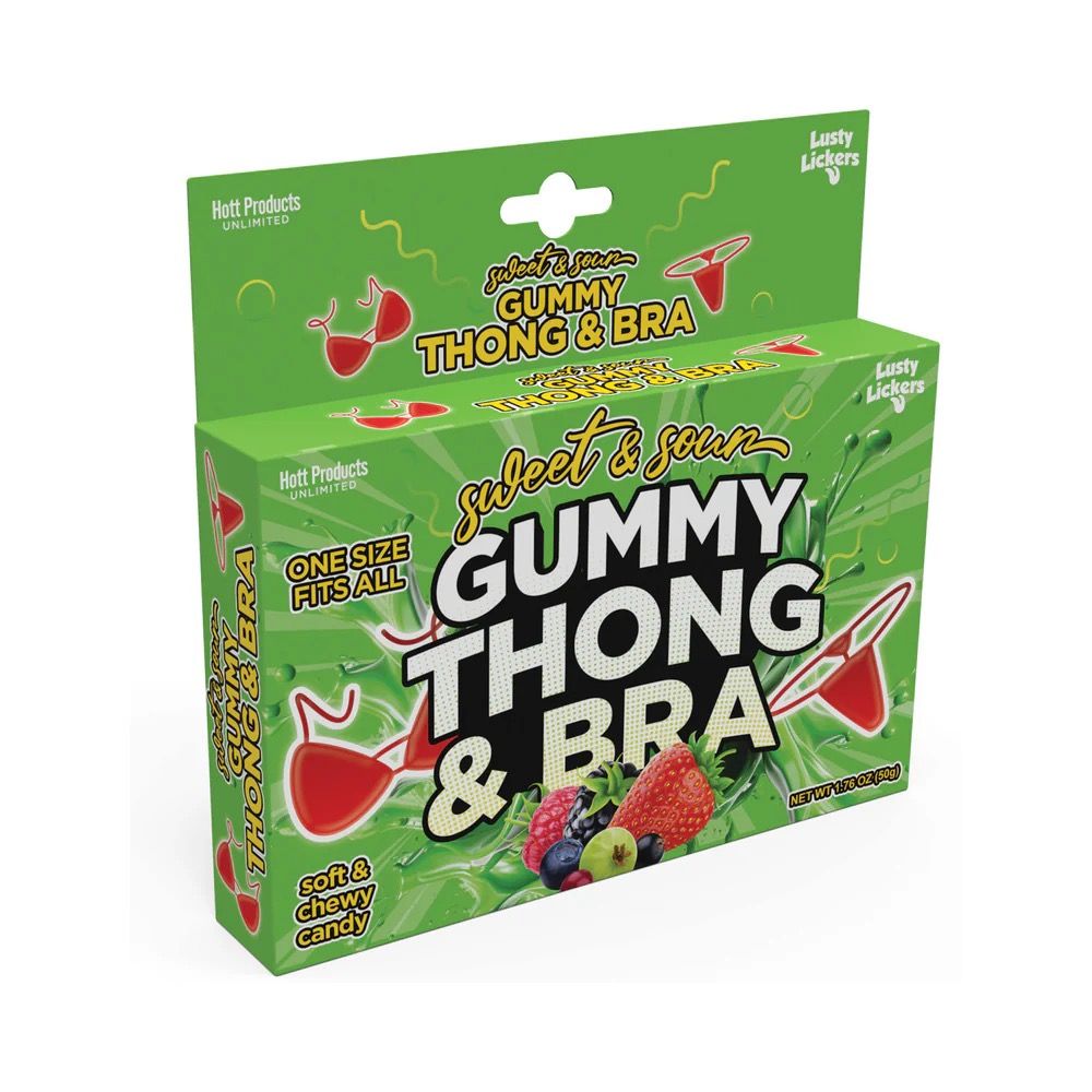 Sweet &amp; Sour Gummy Thong &amp; Bra