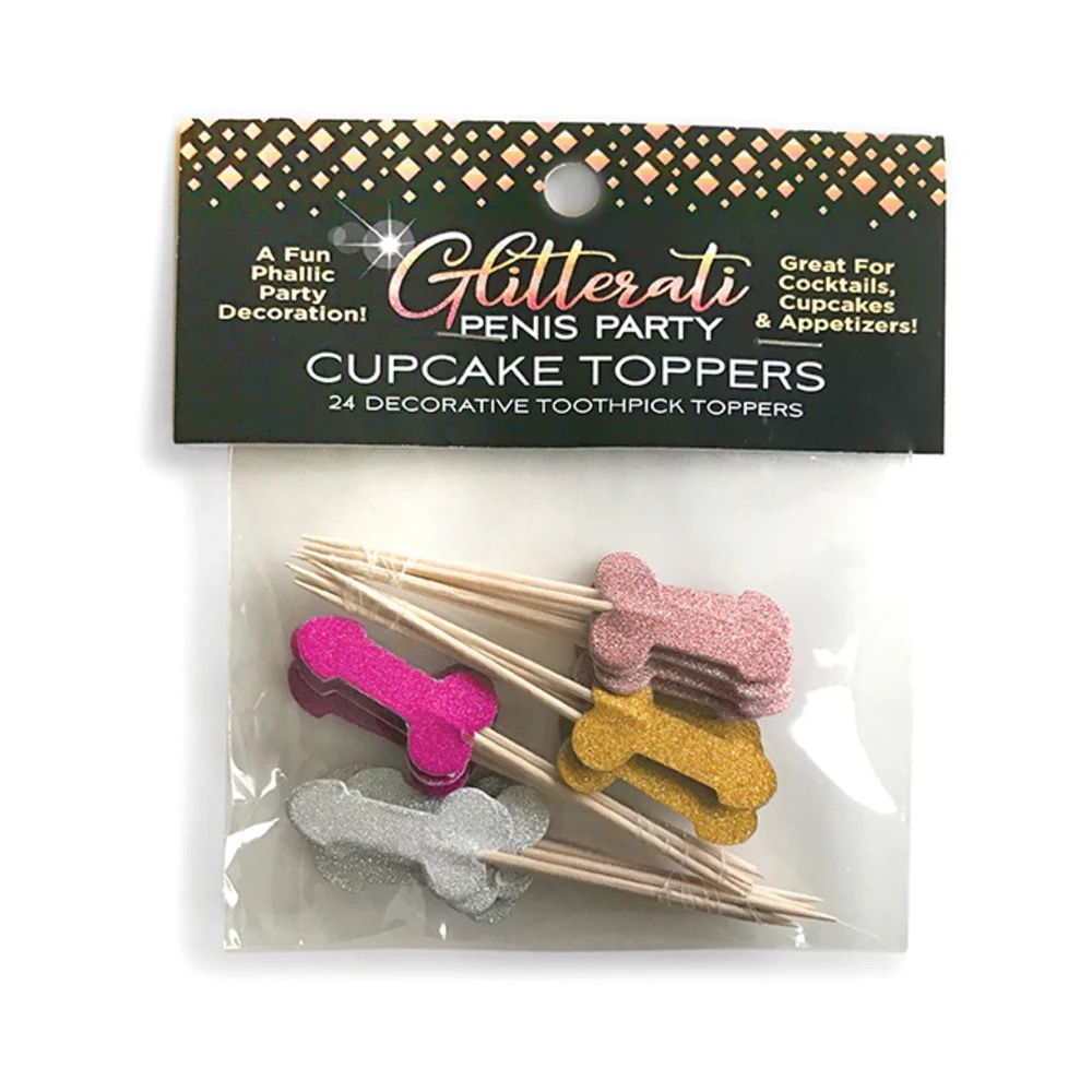 Glitterati Penis Part Cupcake Toppers