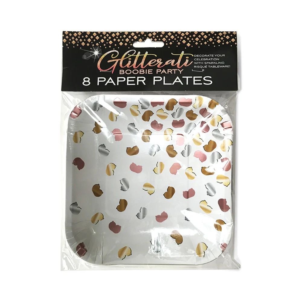 Glitterati Boobie Party Plates (8)