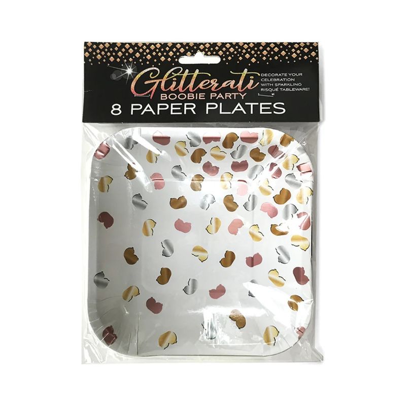 Glitterati Boobie Party Plates (8)