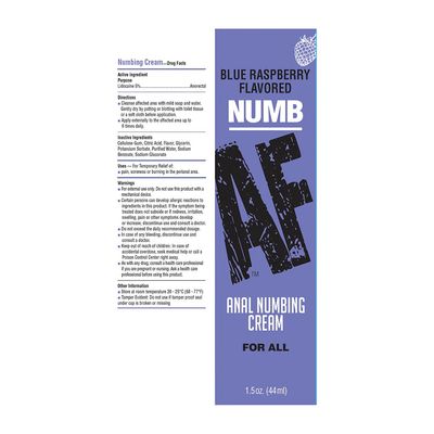 NUMB AF anal numbing cream Blue Raspberry