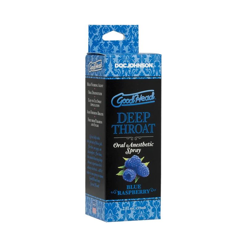 Goodhead Deep Throat Spray Blue Raspberry 2oz