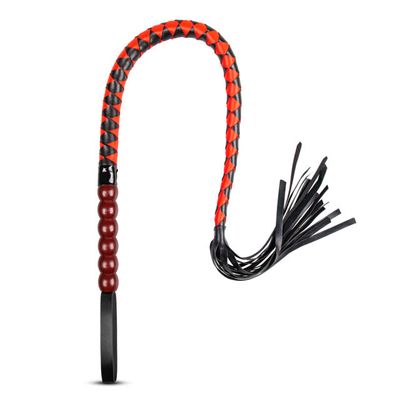 103 CM Black and Red Whip — Luxe Select