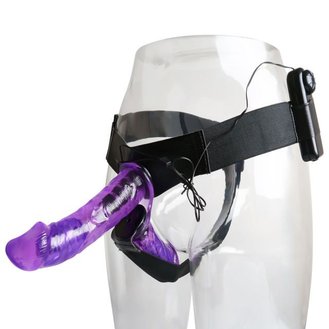 Baile Strap On with Double Dildos Purple