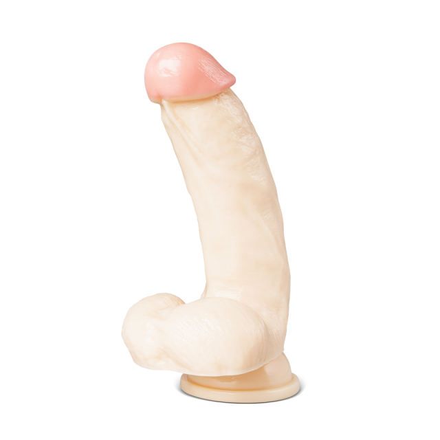 Being Fetish 6.7&quot; Realistic Dildo with Testicles &amp; Suction Light Flesh — Glow Select