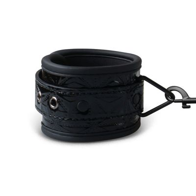 Black Color Embossed Handcuffs — Glam Pick