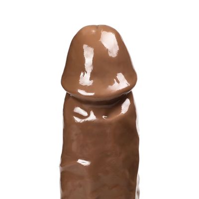 Being Fetish 8.7"' Realistic Dildo with Testicles &amp; Suction Brown — Most-Loved