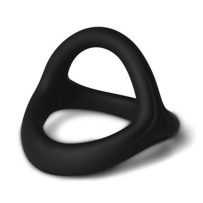 Black Color 3 in 1 Ultra Soft Cock Ring for Erection Enhancing — Limited Run
