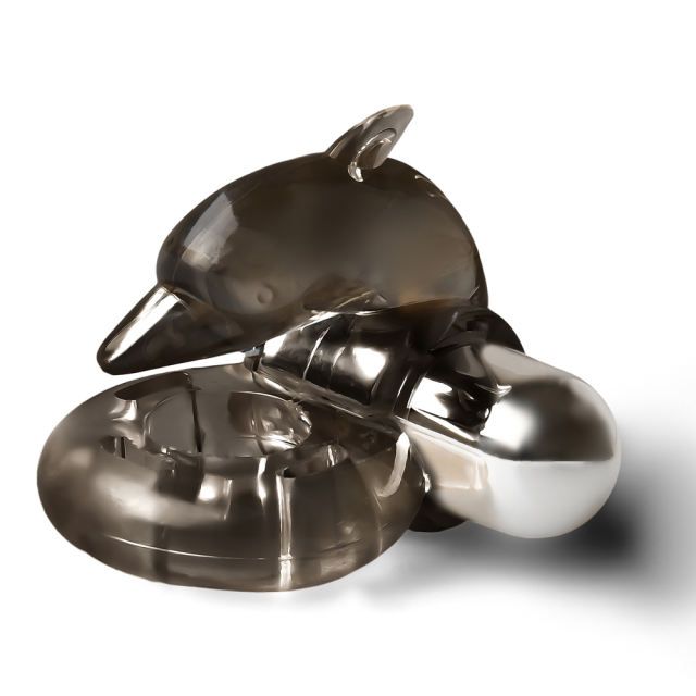 Clear Black Dolphin Cock Ring — VIP Favorite