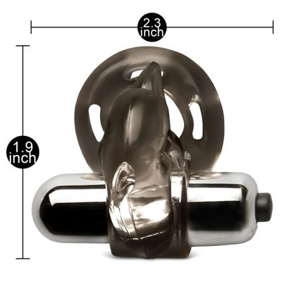 Clear Black Dolphin Cock Ring — VIP Favorite