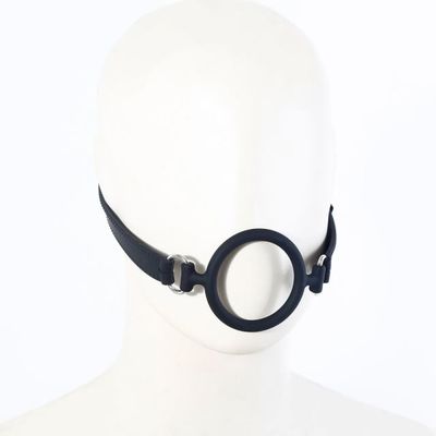 Black Silicone Open Mouth Gag O-ring Gag — Holiday Favorite