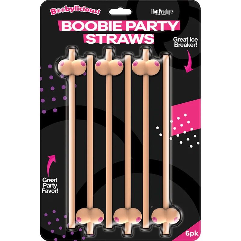 Boobie Party Straws
