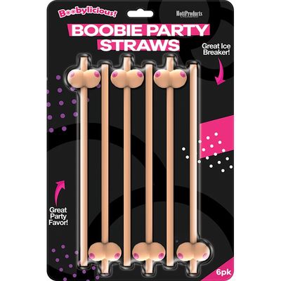 Boobie Party Straws