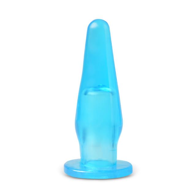 Clear Blue Mini Plug with Finger Hole — Trending Now