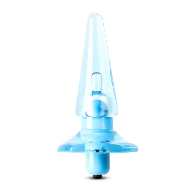 Clear Blue Vibrating Anal Plug — Curated Pick