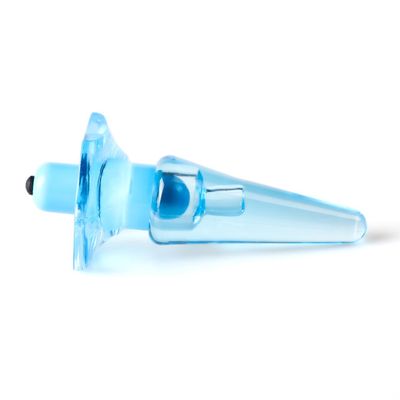 Clear Blue Vibrating Anal Plug — Curated Pick